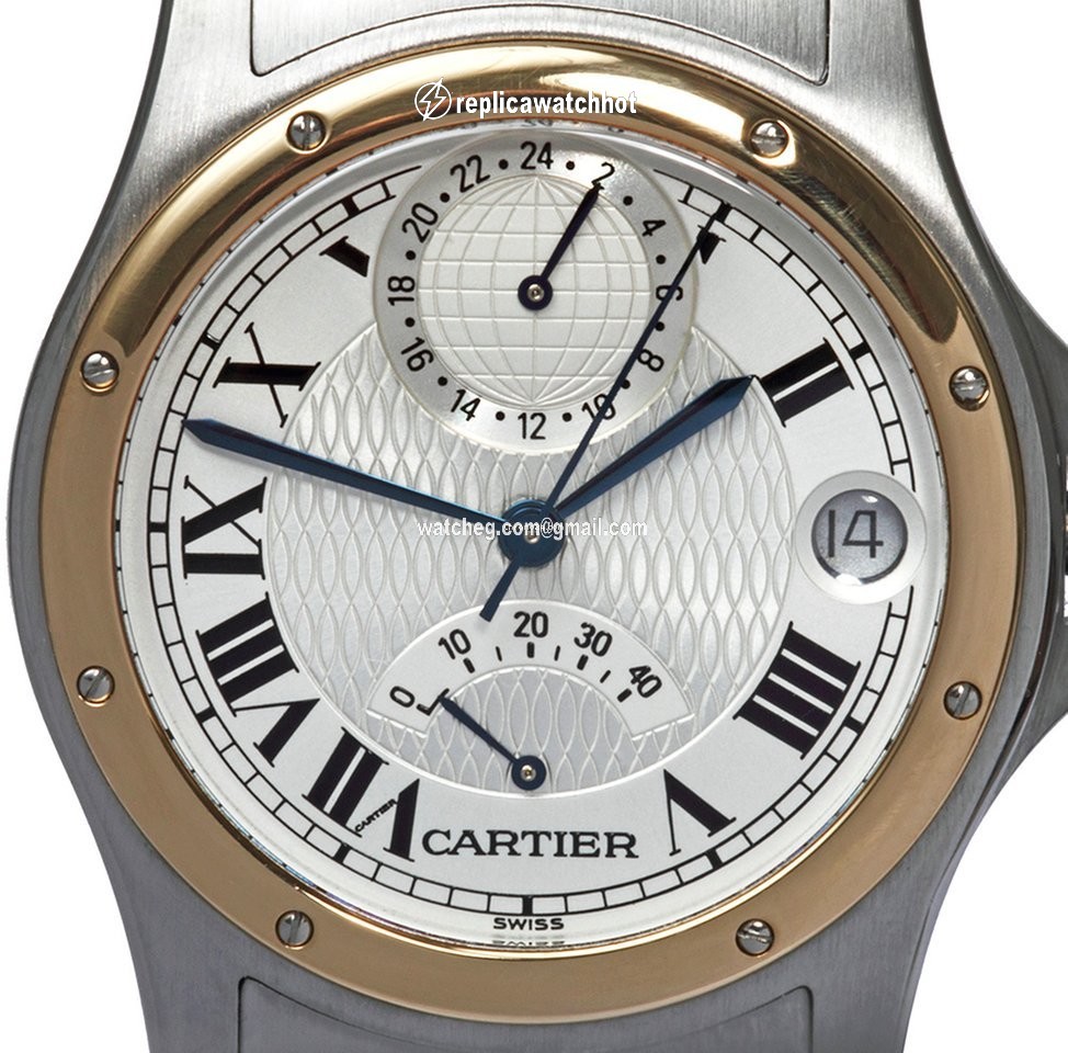 Cartier Santos Mens watch Unisex Automatic Gold Steel W20038R3 2