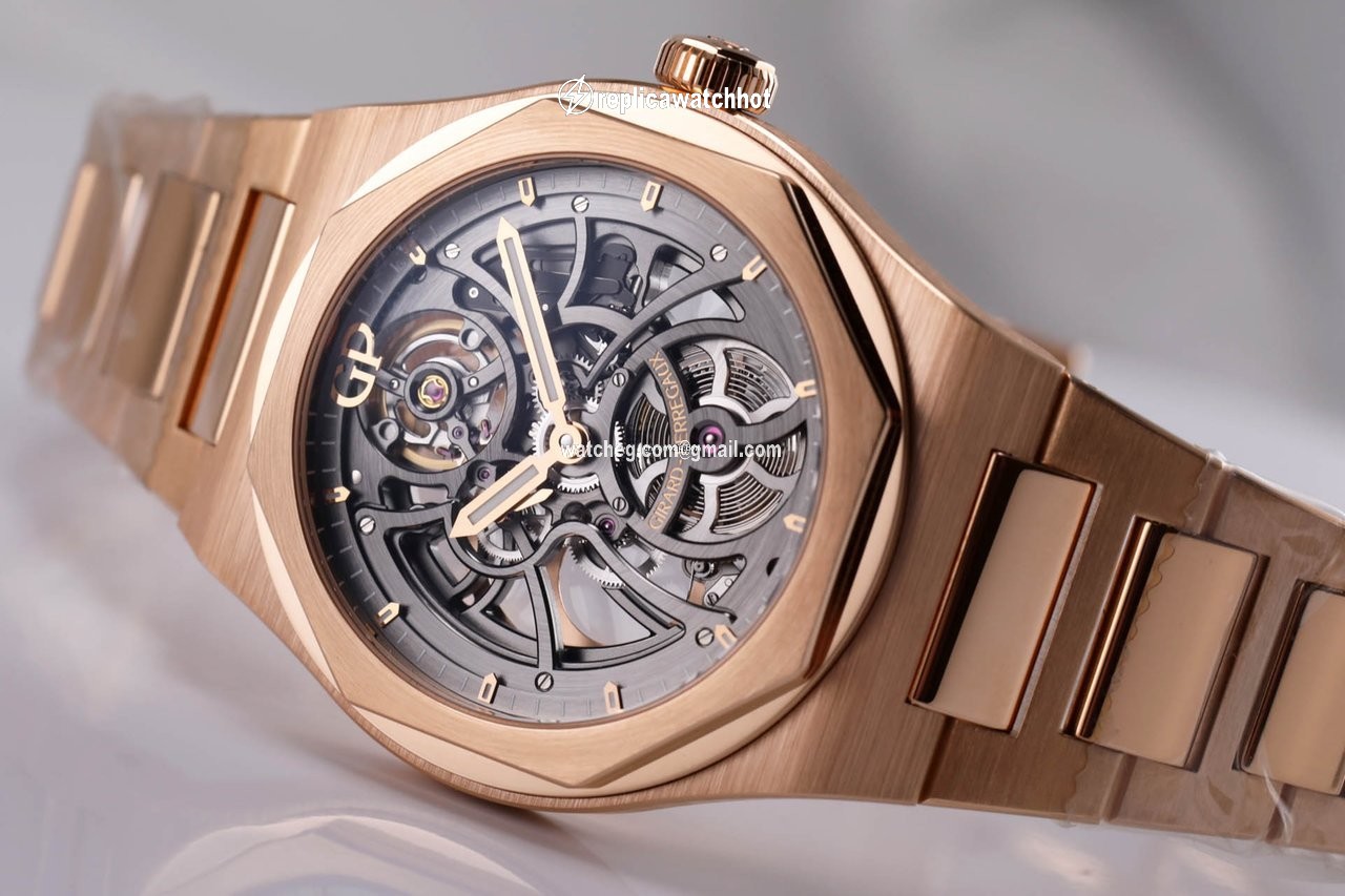 Girard Perregaux Laureato Mens watch Unisex Automatic Rose gold 81015-52-002-52A 2