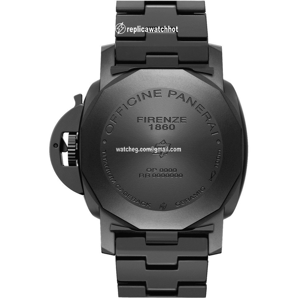 Panerai Luminor 1950 3 Days GMT Automatic Mens watch Unisex Automatic Ceramic PAM01438 2