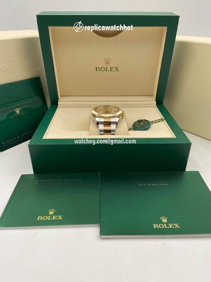 Rolex Sky-Dweller Mens watch Unisex Gold Steel Automatic 326933-0001 2