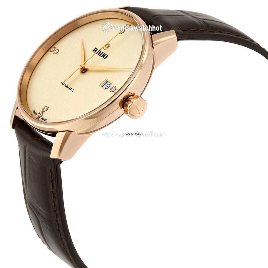 Rado Coupole Mens watch Unisex Automatic Gold Steel R22861765 2