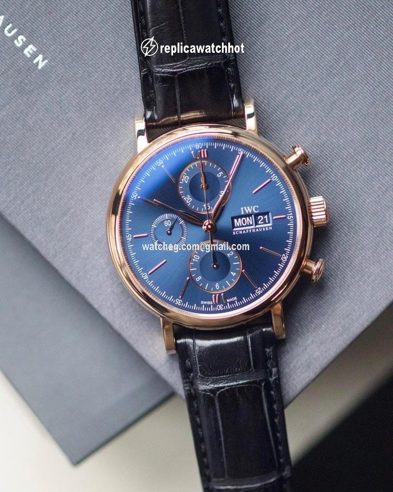 IWC Portofino Chronograph Mens watch Unisex Automatic Rose gold IW391035 2