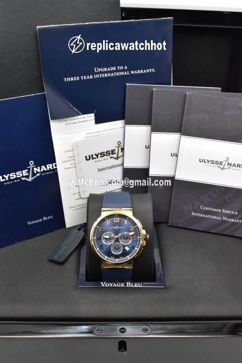 Ulysse Nardin Marine Chronograph Mens watch Unisex Automatic Rose gold 1506-150LE-3 63-VB 2