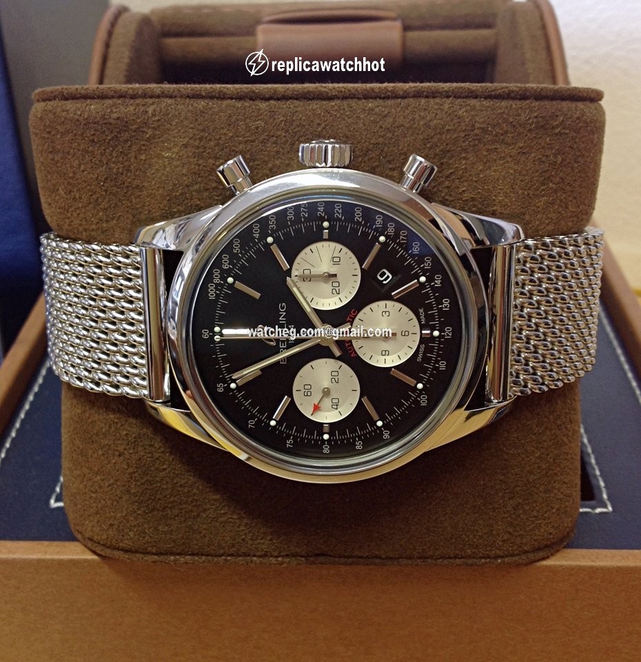 Breitling Transocean Chronograph Mens watch Unisex Automatic Steel AB015212 BF26 154A 2