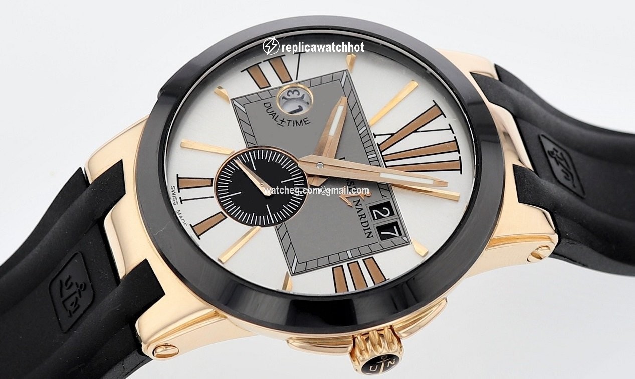 Ulysse Nardin Executive Dual Time Mens watch Unisex Automatic Rose gold 246-00 2