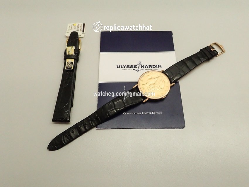 Ulysse Nardin Mens watch Unisex Manual winding Yellow gold 10264-1 2