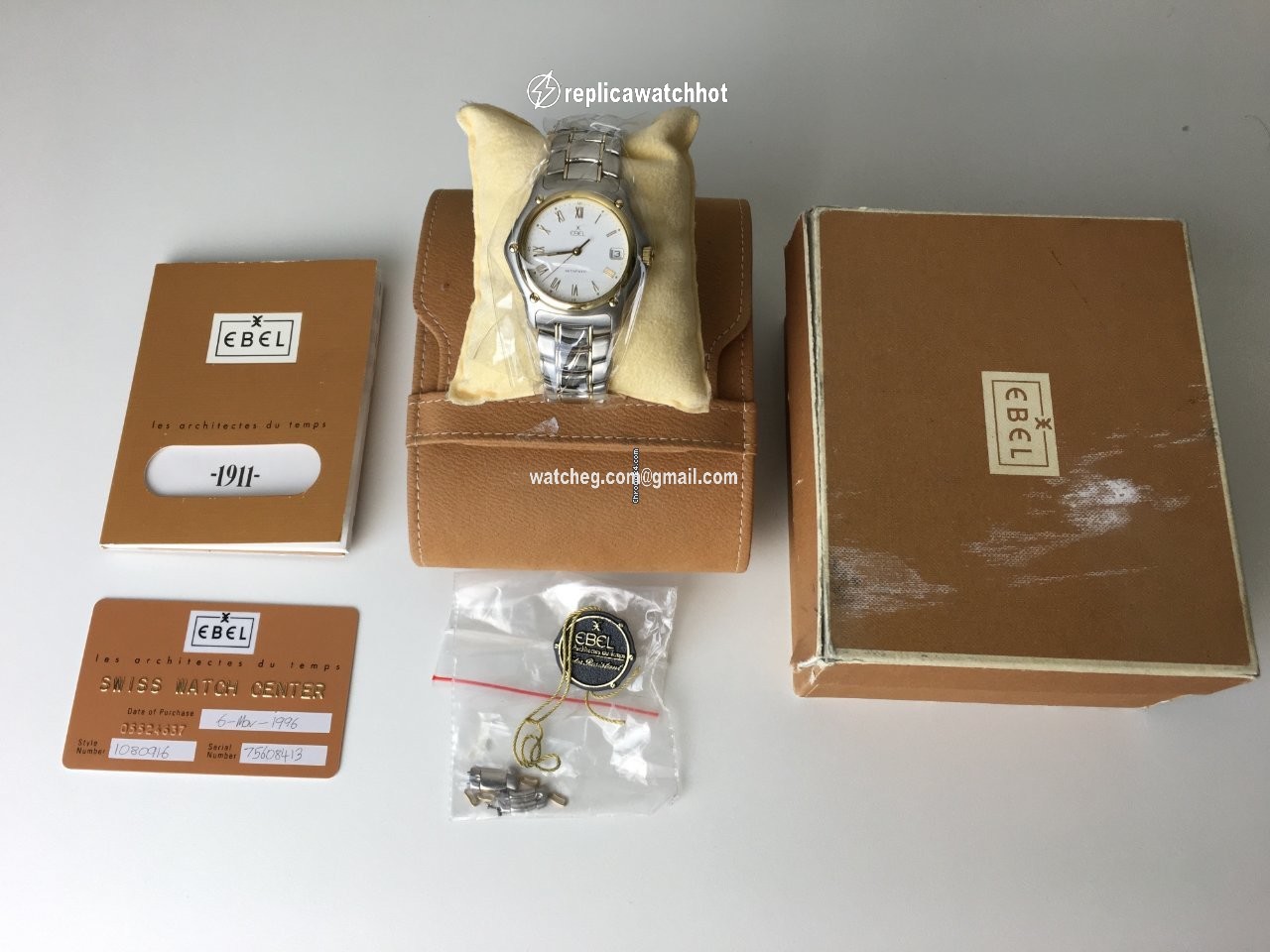 Ebel 1911 Mens watch Unisex Automatic Gold Steel 1080916 2
