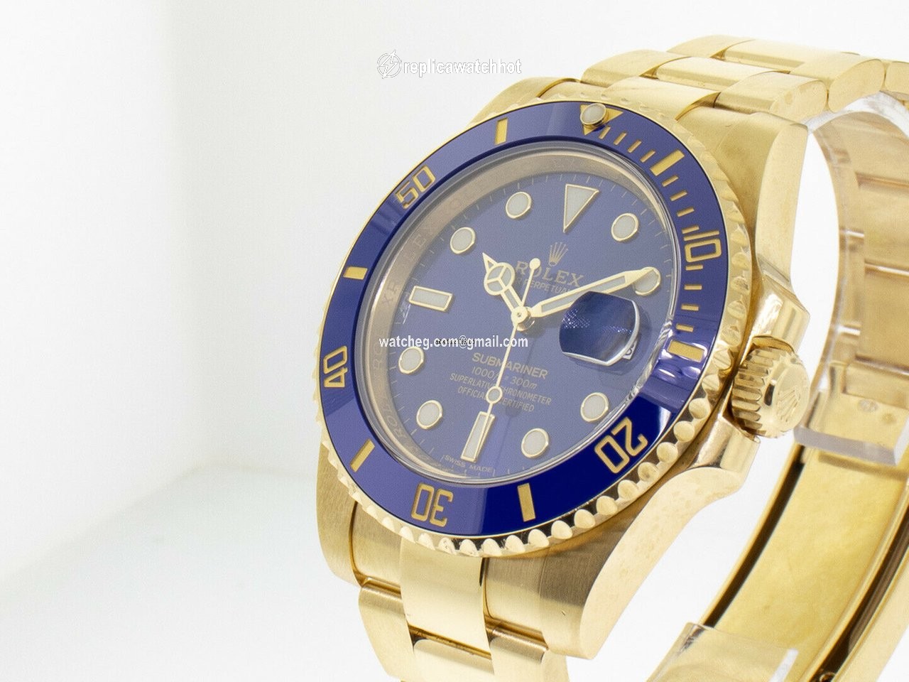 Rolex Submariner Date Mens watch Unisex Yellow gold Automatic 116618BL 2