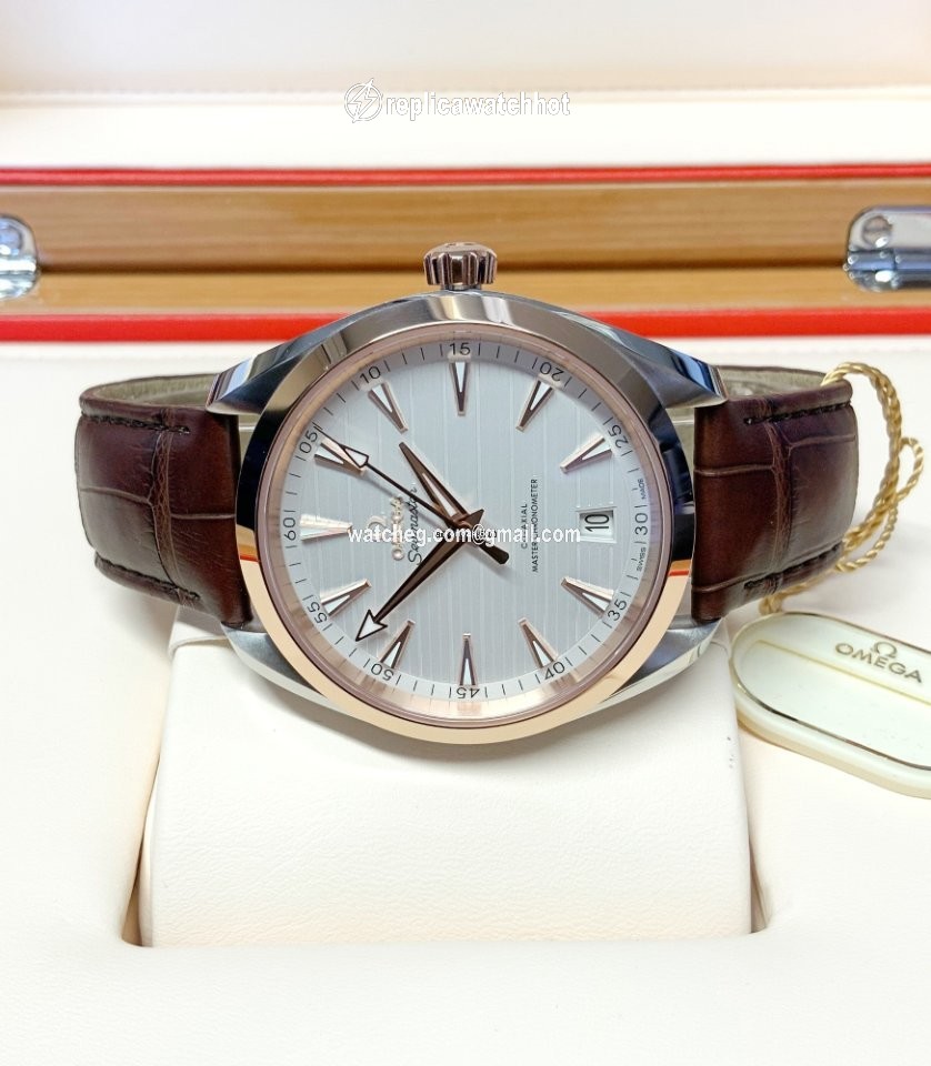 Omega Seamaster Aqua Terra Mens watch Unisex Automatic Gold Steel 220.23.41.21.02.001 2
