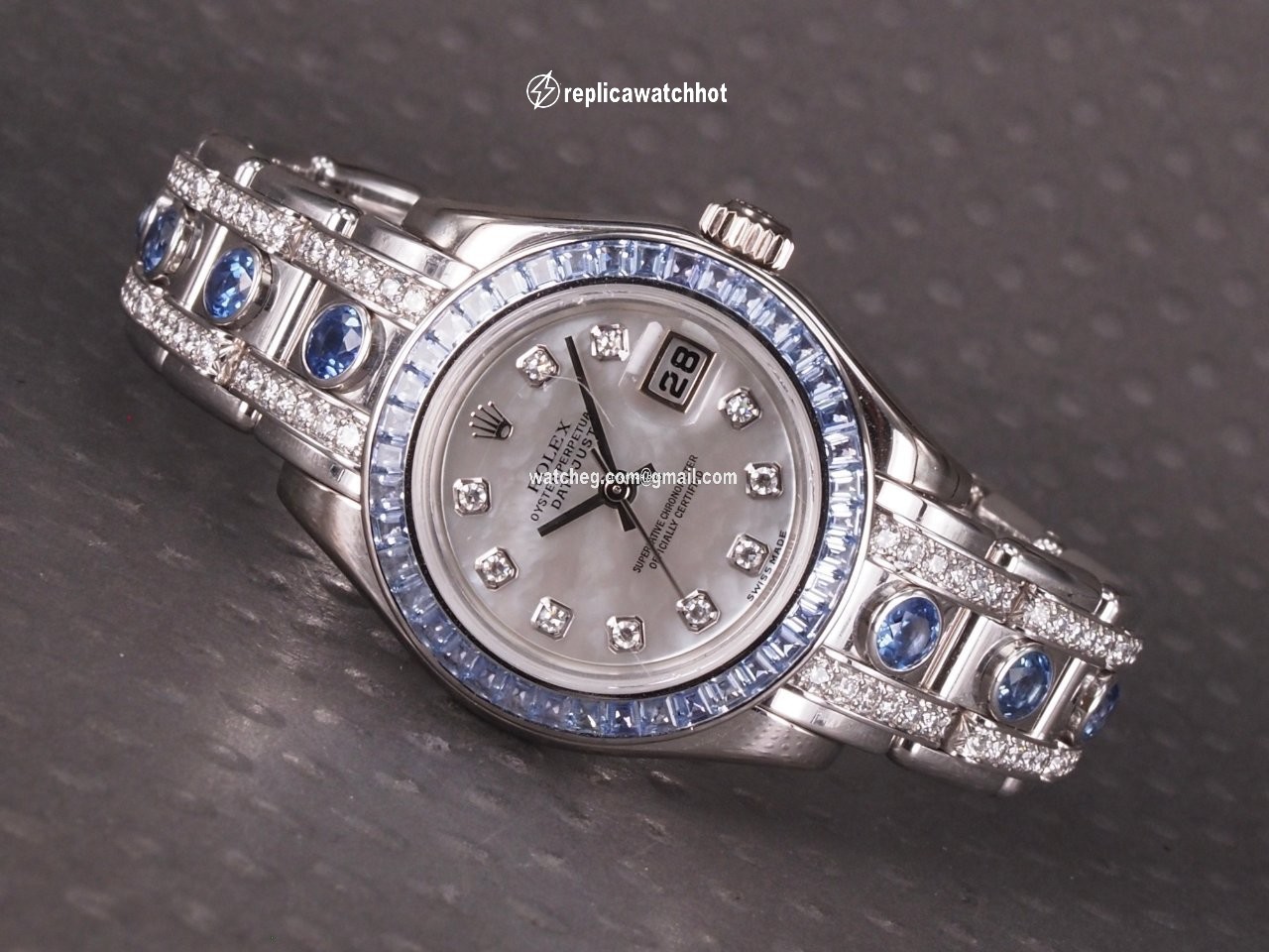 Rolex Womens watch White gold Automatic 80309 2
