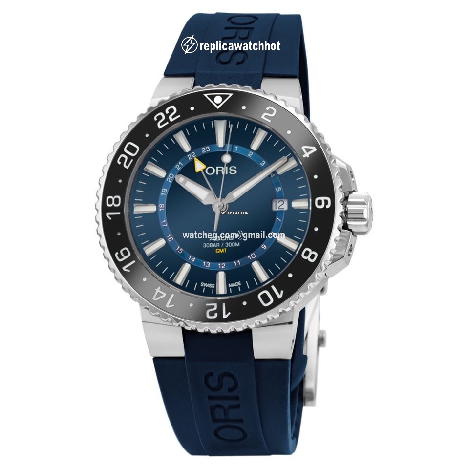 Oris Aquis GMT Date Mens watch Unisex Automatic Steel 01 798 7754 4135-07 4 24 65EB 2