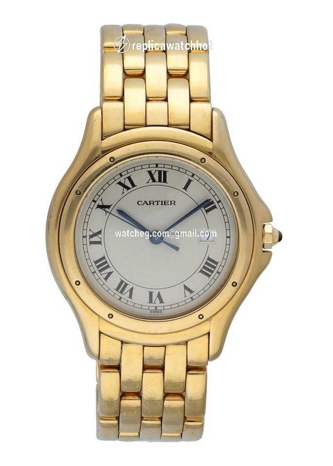 Cartier Cougar Mens watch Unisex Quartz Yellow gold 116000R 2