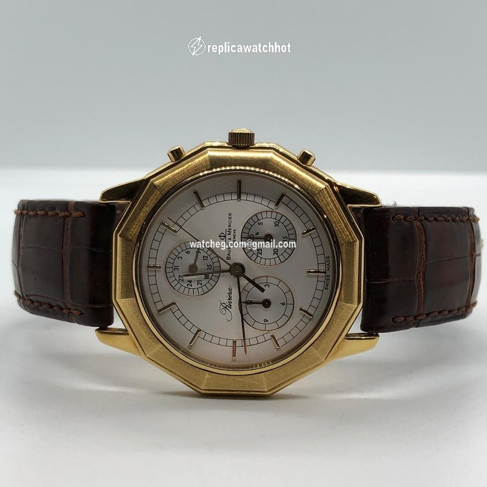 Baume & Mercier Riviera Mens watch Unisex Quartz Yellow gold MV045041 2