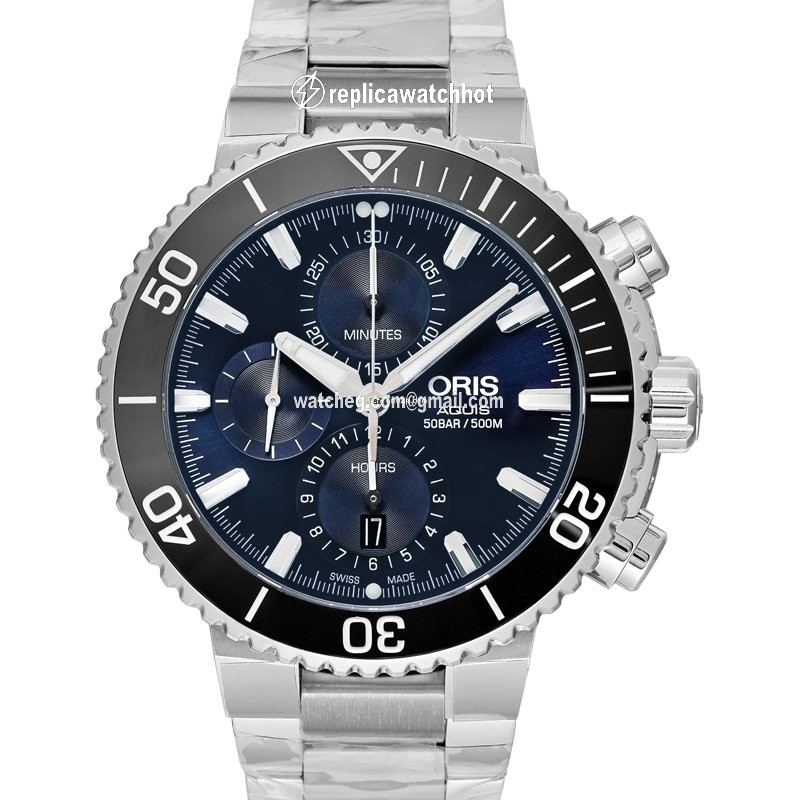 Oris Aquis Chronograph Mens watch Unisex Automatic Steel 01 774 7743 4155- 07 8 24 05 2