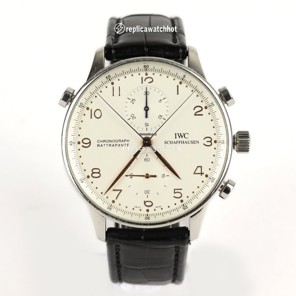 IWC Portuguese Chronograph Mens watch Unisex Manual winding Steel IW371201 2