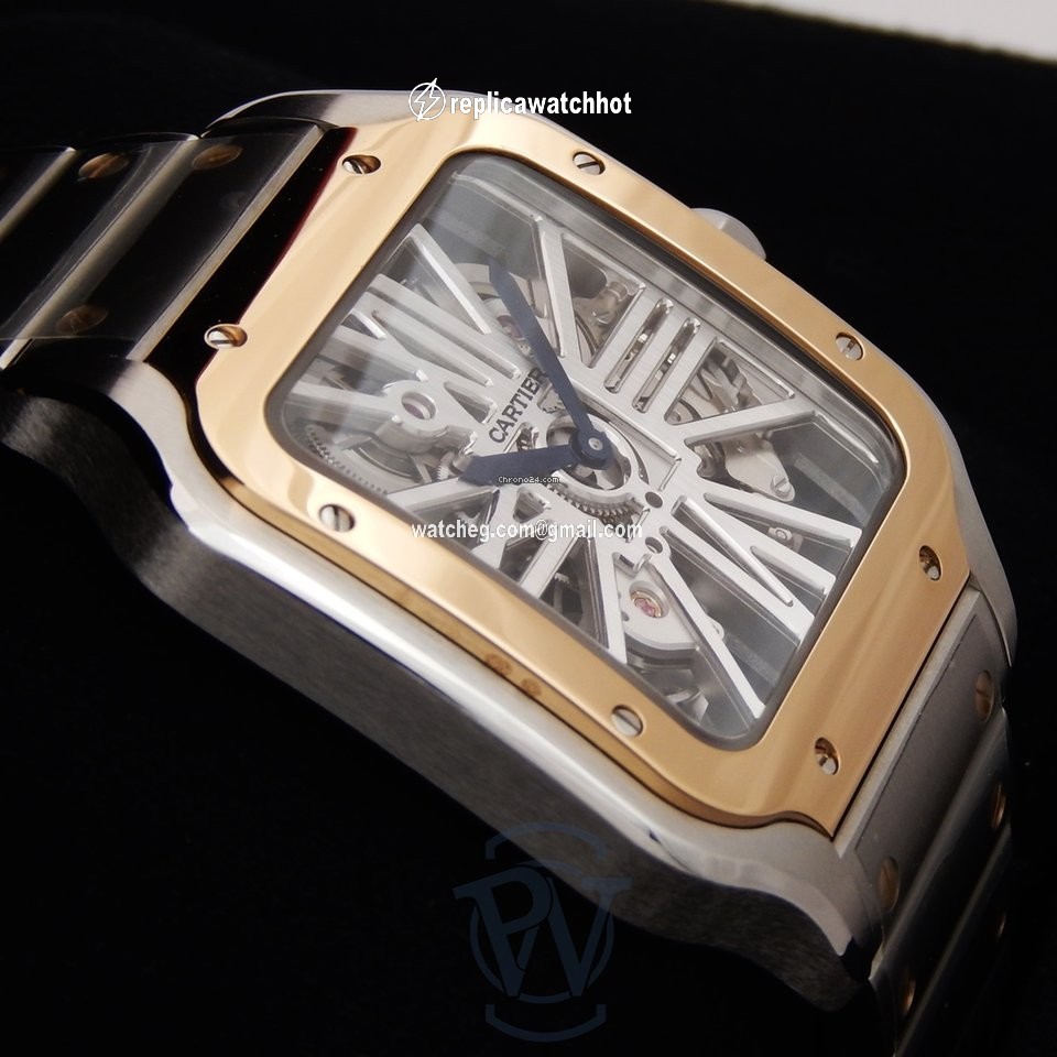 Cartier Santos Mens watch Unisex Automatic Gold Steel WHSA0012 2