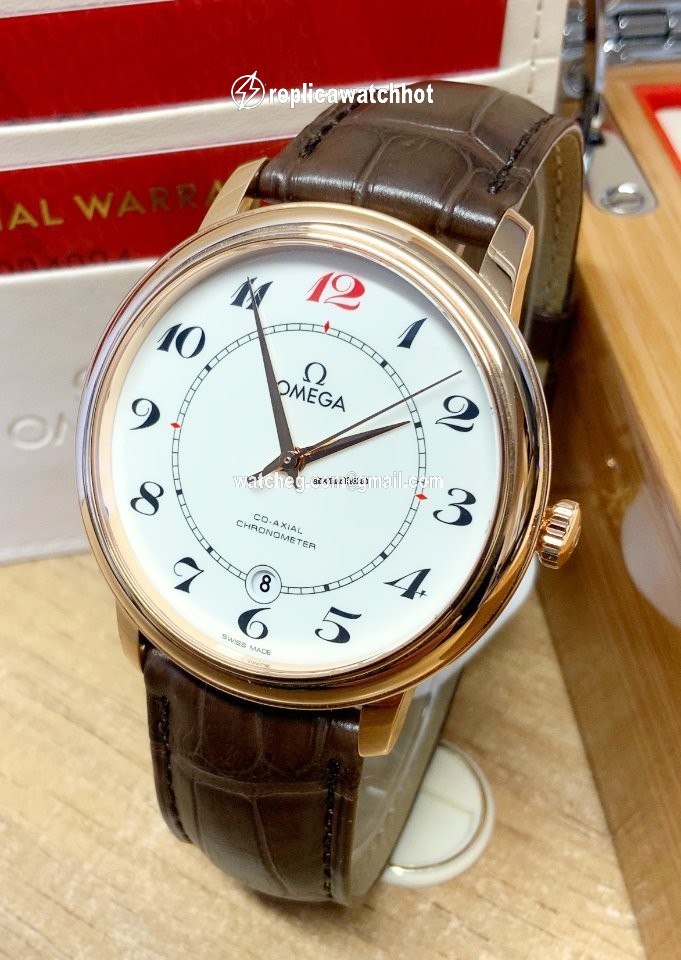 Omega De Ville Prestige Mens watch Unisex Automatic Red gold 424.53.40.20.04.004 2