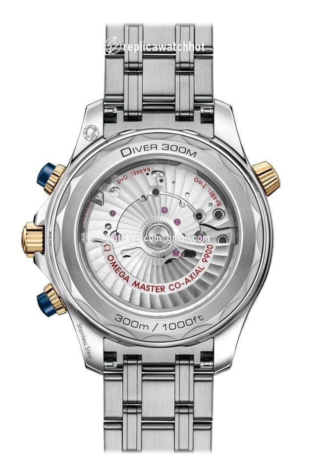 Omega Seamaster Diver 300 M Mens watch Unisex Automatic Gold Steel 210.20.44.51.03.001 2