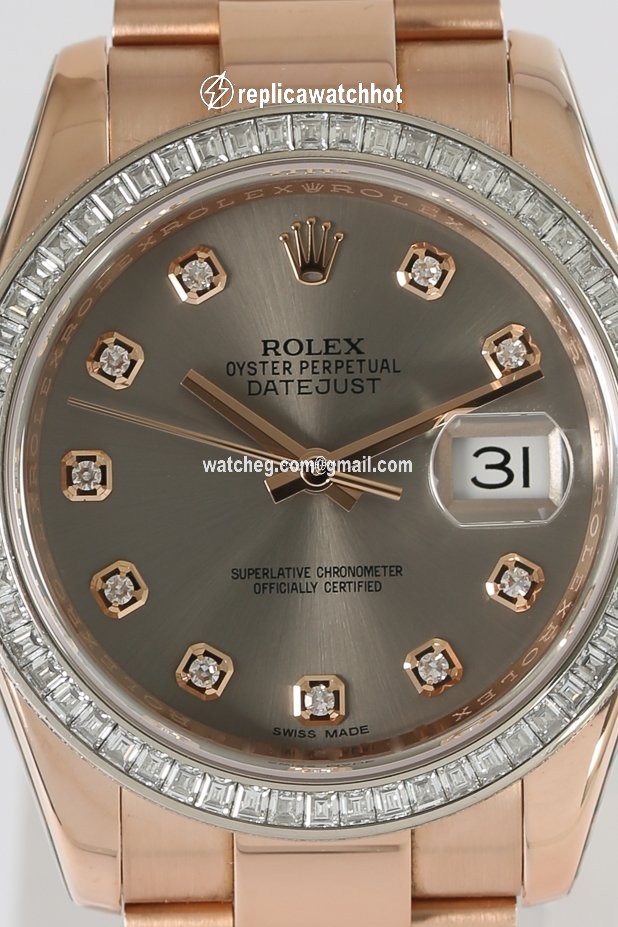 Rolex Datejust 36 Mens watch Unisex Rose gold Automatic 116285BBR 2