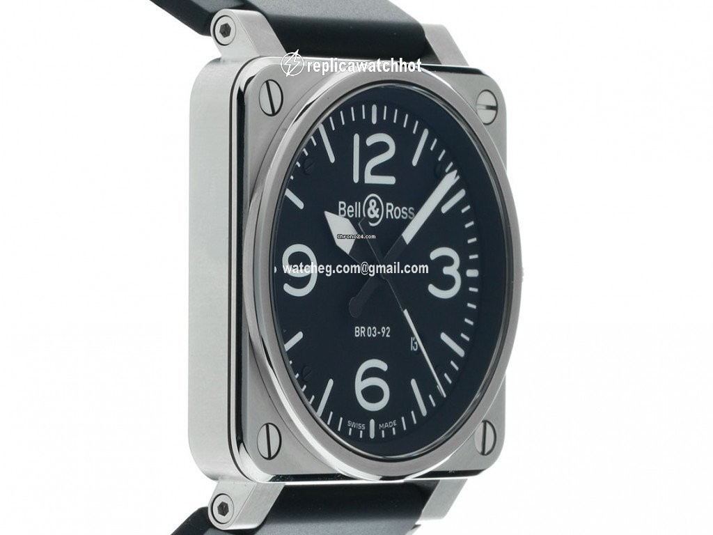 Bell & Ross BR 03-92 Steel Mens watch Unisex Automatic Steel BR 0392-BL-ST 2