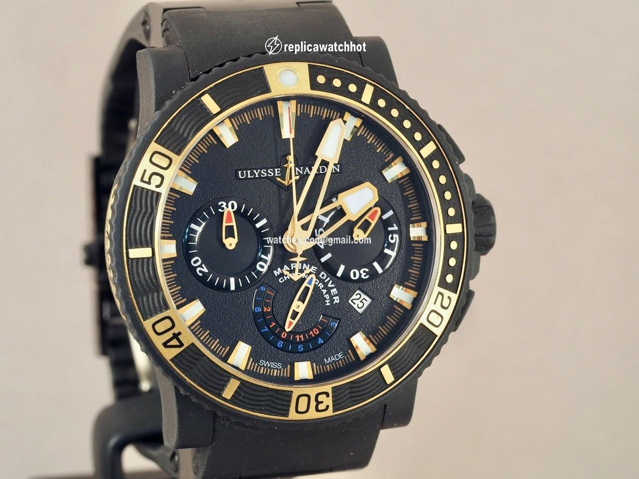 Ulysse Nardin Diver Black Sea Mens watch Unisex Automatic Steel 353-90-3C 2
