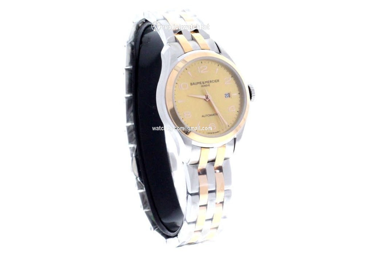 Baume & Mercier Clifton Mens watch Unisex Automatic Gold Steel 10351 2