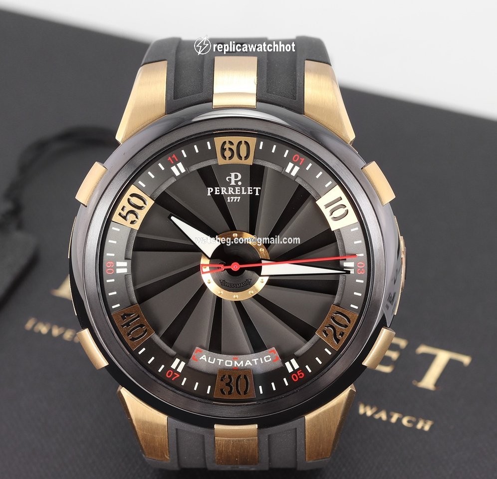 Perrelet Turbine XL Mens watch Unisex Automatic Rose gold A3027.1 2