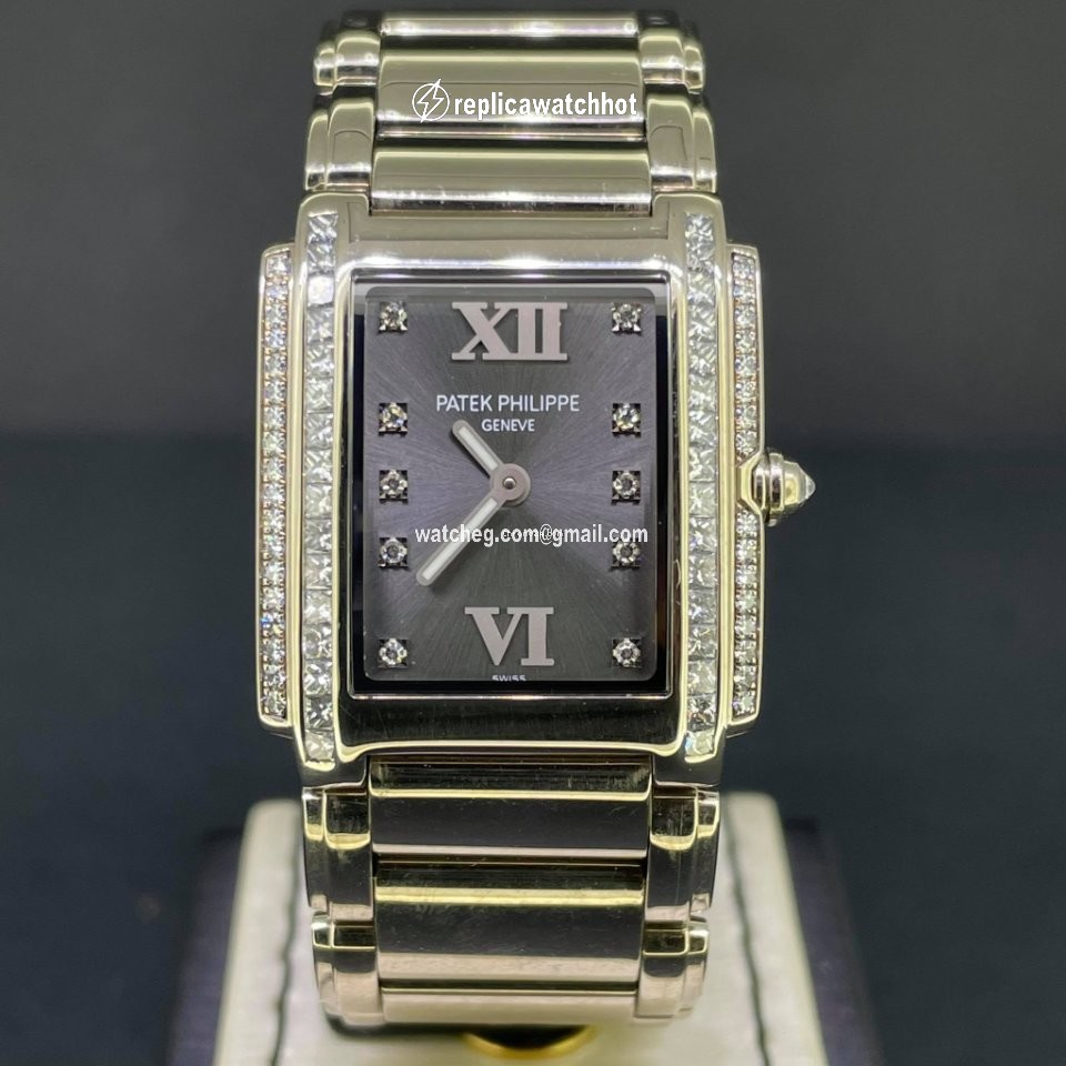 Patek Philippe Twenty~4 Womens watch Quartz White gold 4910 20G-010 2