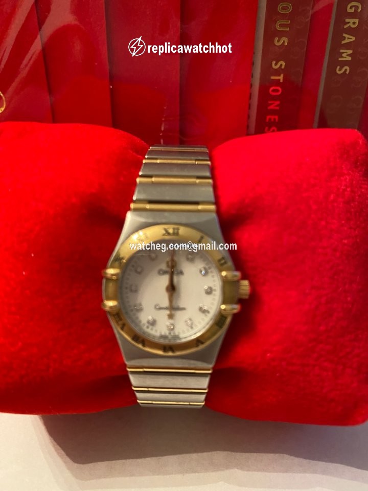 Omega Constellation Womens watch Quartz Gold Steel 1262.75.00 2