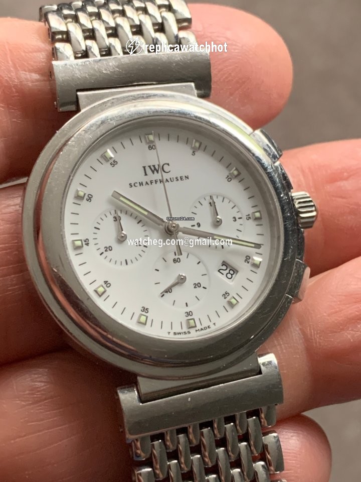 IWC Da Vinci Chronograph Mens watch Unisex Quartz Steel 3728-002 2