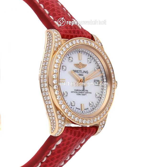 Breitling Galactic Womens watch Quartz Rose gold H7133063 A804 2
