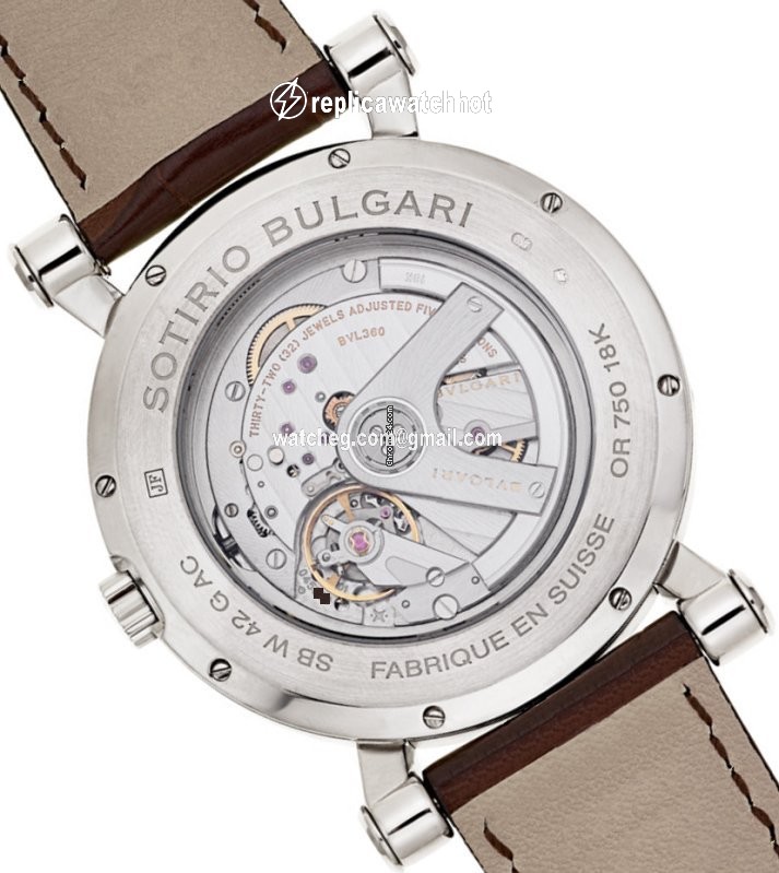 Bulgari Sotirio Mens watch Unisex Automatic White gold SBW42WGLAC 2