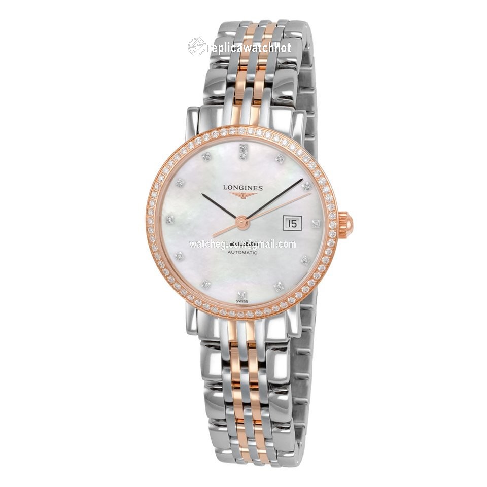 Longines Elegant Womens watch Automatic Gold Steel L4.310.5.88.7 2