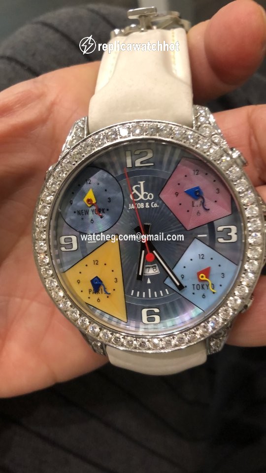 Jacob & Co. Five Time Zone Mens watch Unisex Quartz Steel Five Time Zone 2