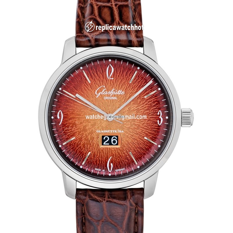 Glashtte Original Sixties Panorama Date Mens watch Unisex Automatic Steel 2-39-47-09-02-04 2