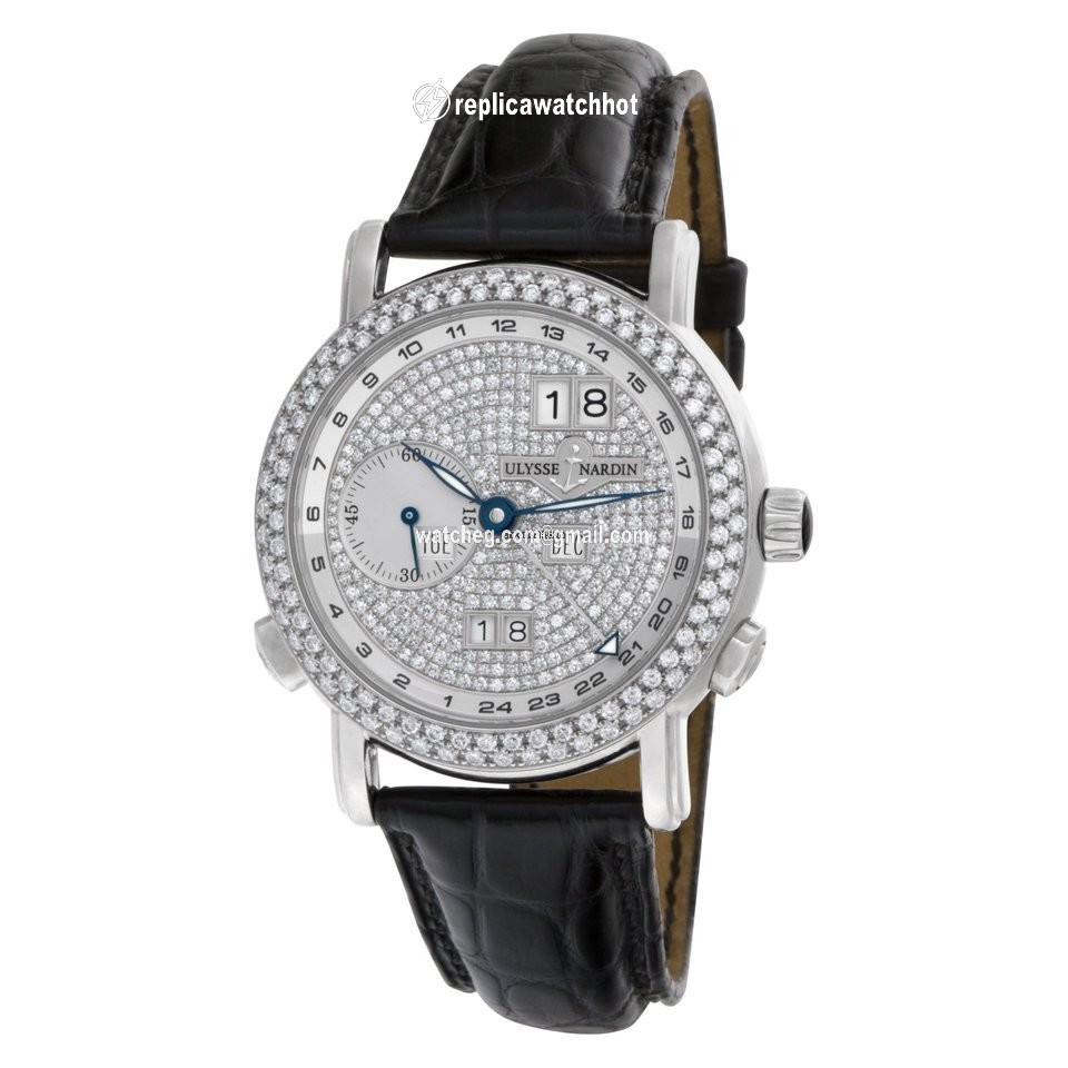 Ulysse Nardin GMT + - Perpetual Mens watch Unisex Automatic White gold 320-22 2