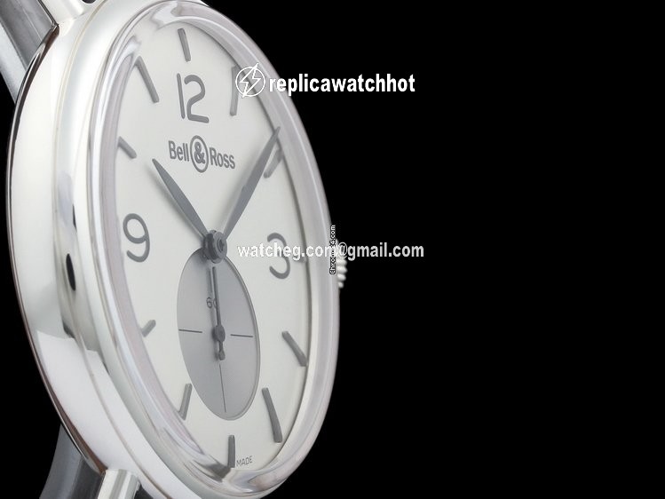 Bell & Ross Vintage Mens watch Unisex Manual winding Silver BRWW1-ME-AG-OP-SCR 2