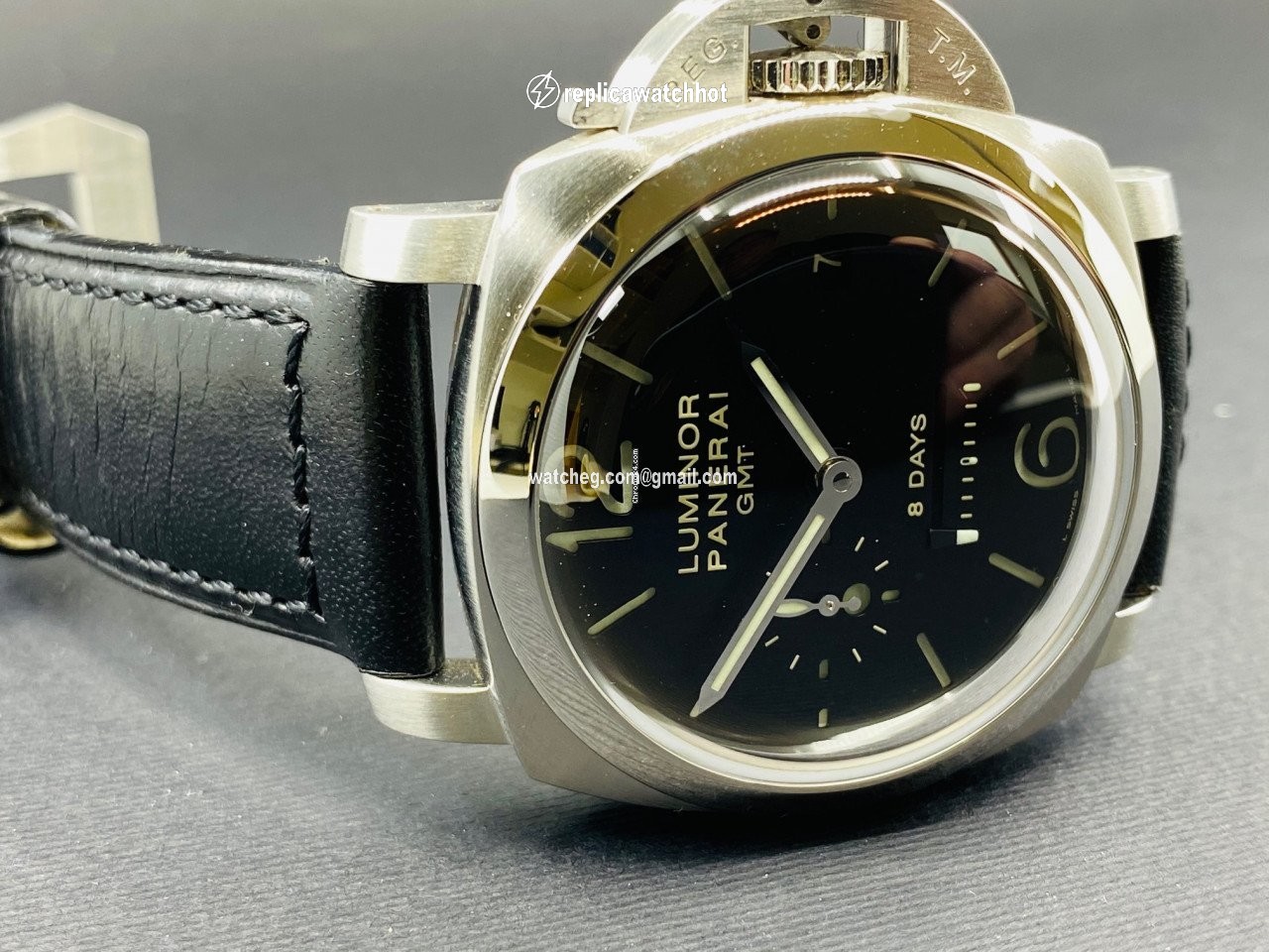 Panerai Luminor 1950 8 Days GMT Manual winding Steel PAM00233 2