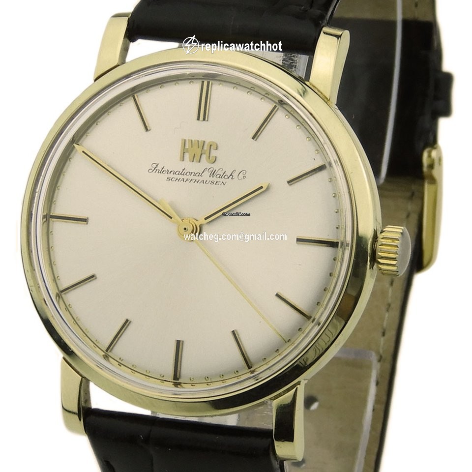 IWC Mens watch Unisex Manual winding Yellow gold 2400 2