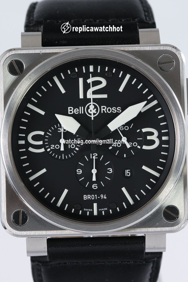 Bell & Ross BR 01-94 Chronographe Mens watch Unisex Automatic Steel BR01-94-S 2