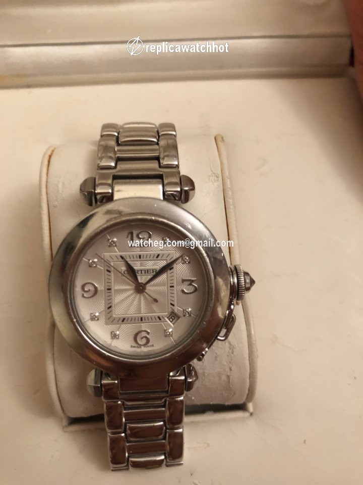 Cartier Pasha Womens watch Automatic White gold 2528 2