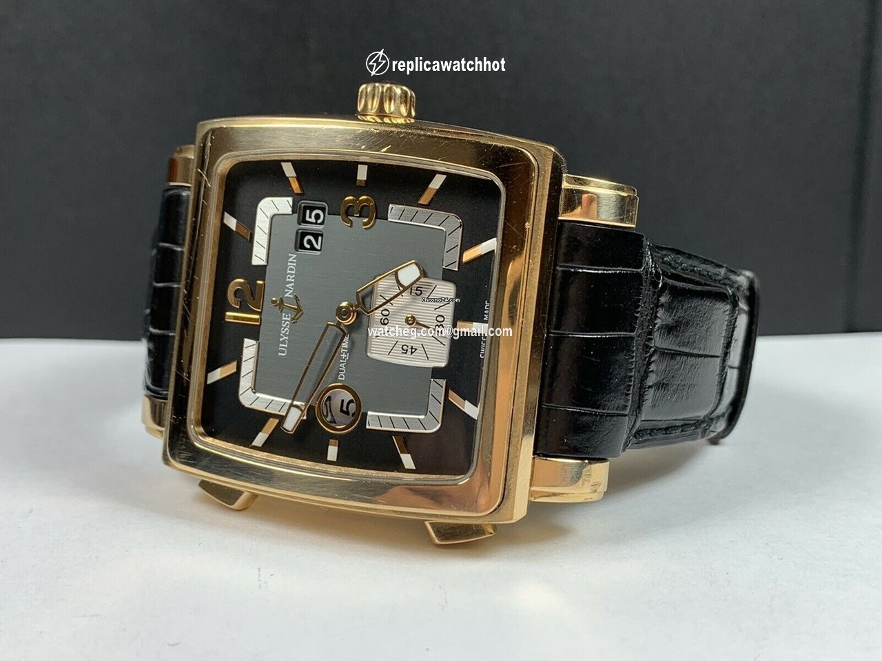 Ulysse Nardin Quadrato Dual Time Mens watch Unisex Automatic Rose gold 246-92 692 2