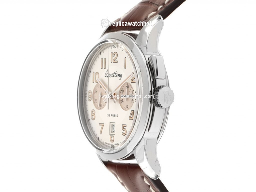 Breitling Transocean Chronograph 1915 Mens watch Unisex Manual winding Steel AB141112 G799 740P A20D.1 2