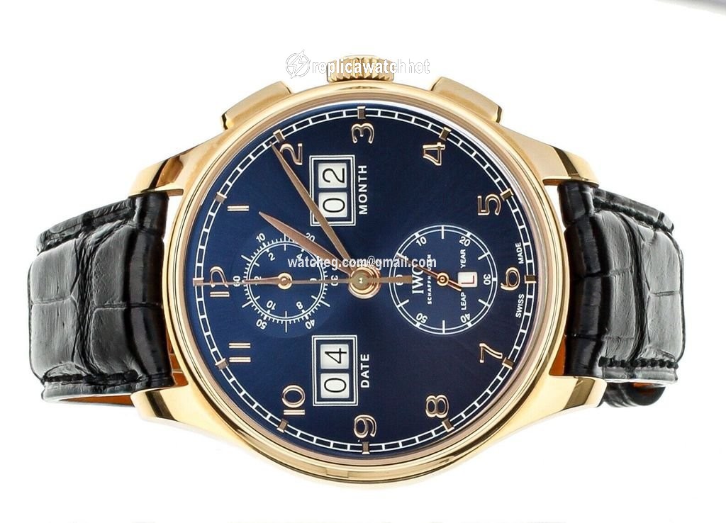 IWC Portuguese Perpetual Calendar Digital Date-Month Mens watch Unisex Automatic Rose gold IW397204 2