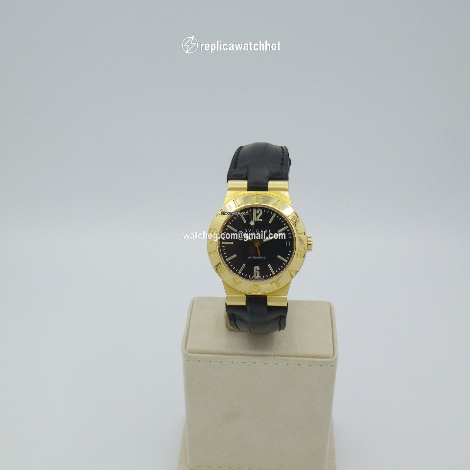 Bulgari Diagono Womens watch Automatic Yellow gold LC29G 2
