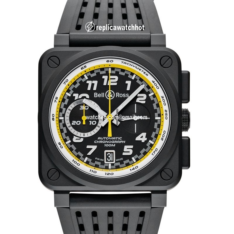 Bell & Ross BR 03-94 Chronographe Mens watch Unisex Automatic Ceramic BR0394-RS20 SRB 2
