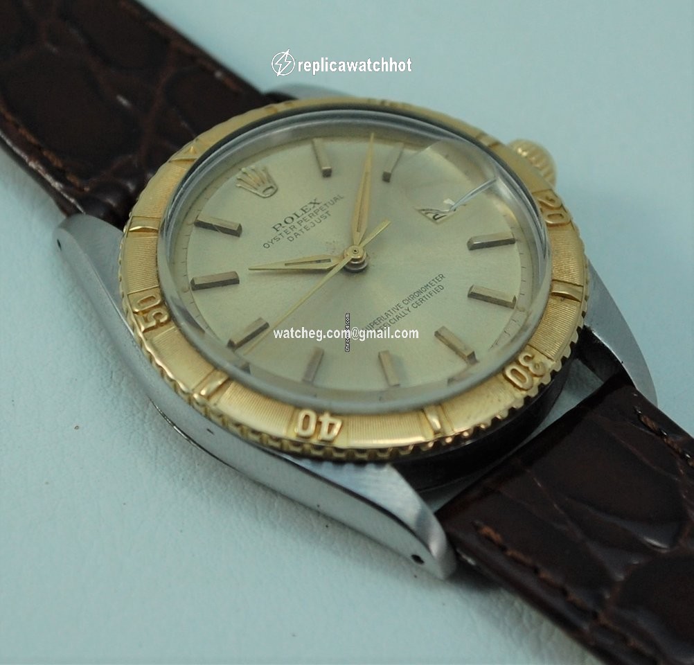 Rolex Datejust Turn-O-Graph Mens watch Unisex Gold Steel Automatic 1625 2