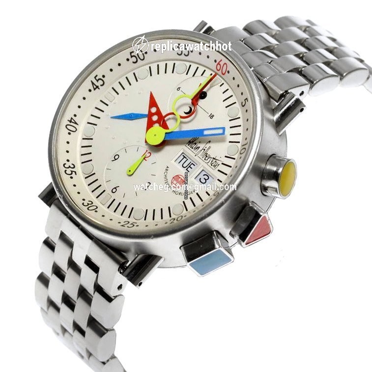 Alain Silberstein Mens watch Unisex Automatic Steel LWO 5100 2