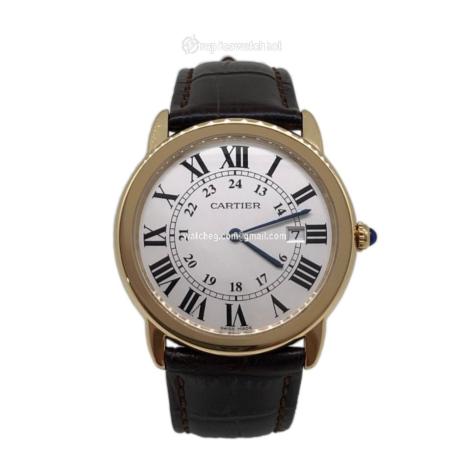 Cartier Ronde Solo de Cartier Mens watch Unisex Quartz Yellow gold W6700455 2