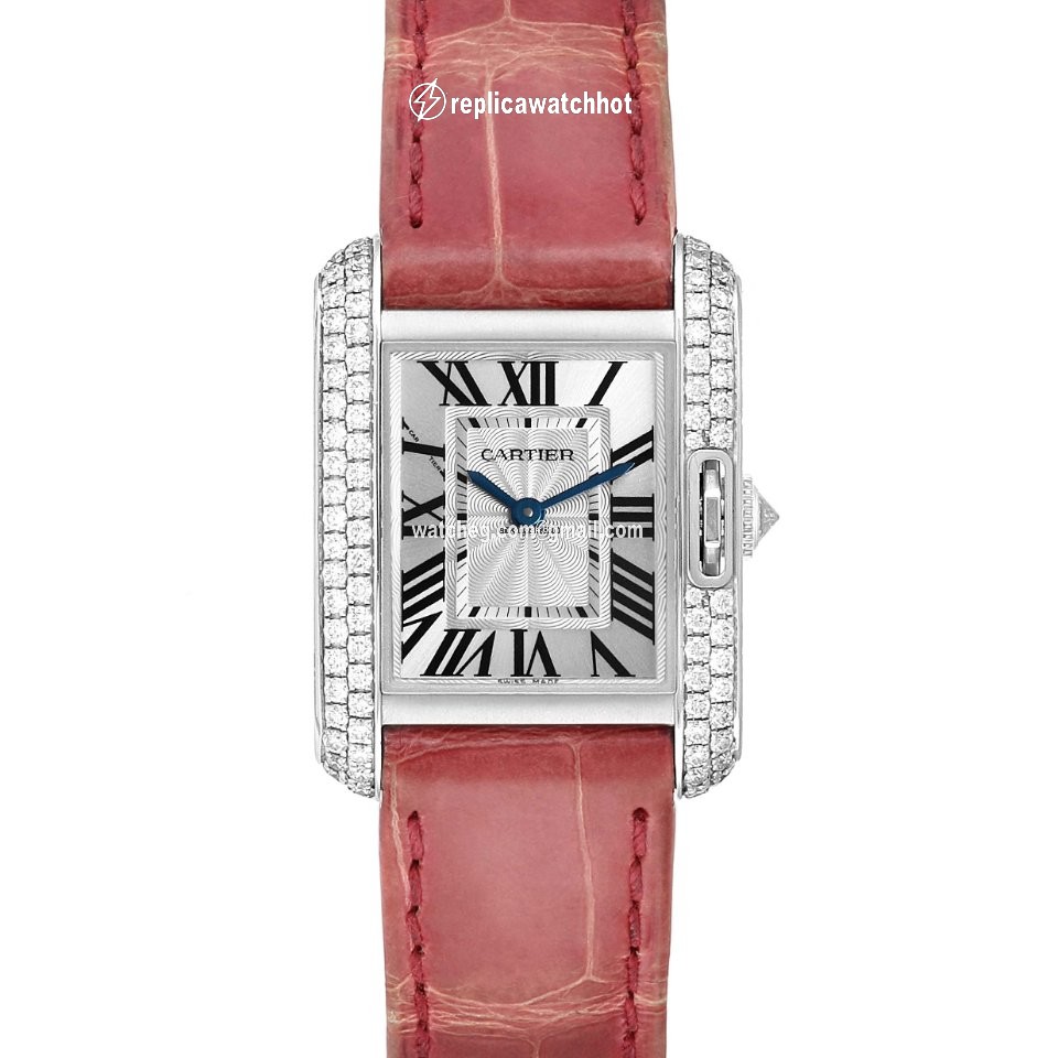 Cartier Tank Anglaise Womens watch Quartz White gold WT100015 2
